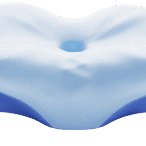 Derila Ergo Kissen aus Memory Foam – Ergonomisches Nackenstützkissen gegen Verspannungen und Nackenschmerzen